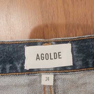 Agolde Parker Long Jean Shorts